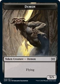 Demon // Marit Lage Double-Sided Token [Double Masters Tokens] | Lots Moore NSW