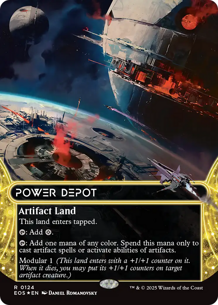 Power Depot (0124) (Borderless) (Galaxy Foil) [Edge of Eternities: Stellar Sights] | Lots Moore NSW