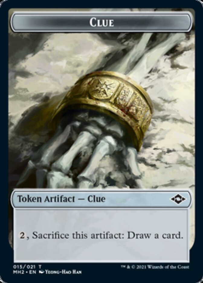 Clue (15) // Insect Double-Sided Token [Modern Horizons 2 Tokens] | Lots Moore NSW