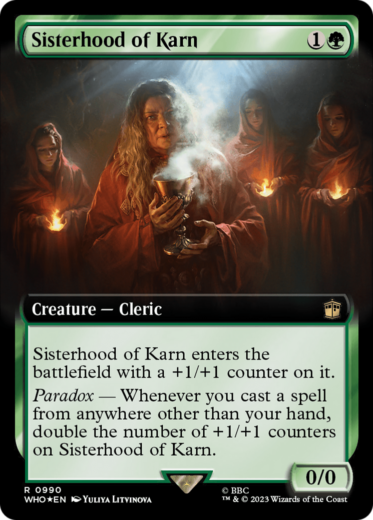 Sisterhood of Karn (Extended Art) (Surge Foil) [Doctor Who] | Lots Moore NSW