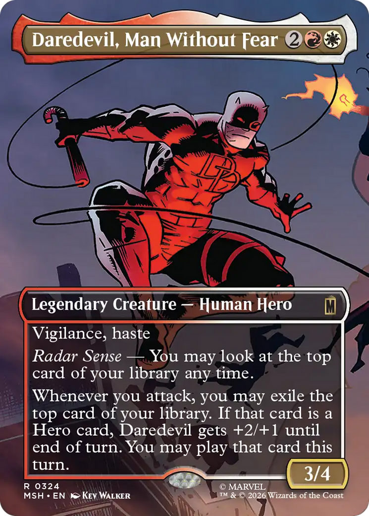 Daredevil, Man Without Fear (Borderless) (0324) [Marvel Super Heroes] | Lots Moore NSW