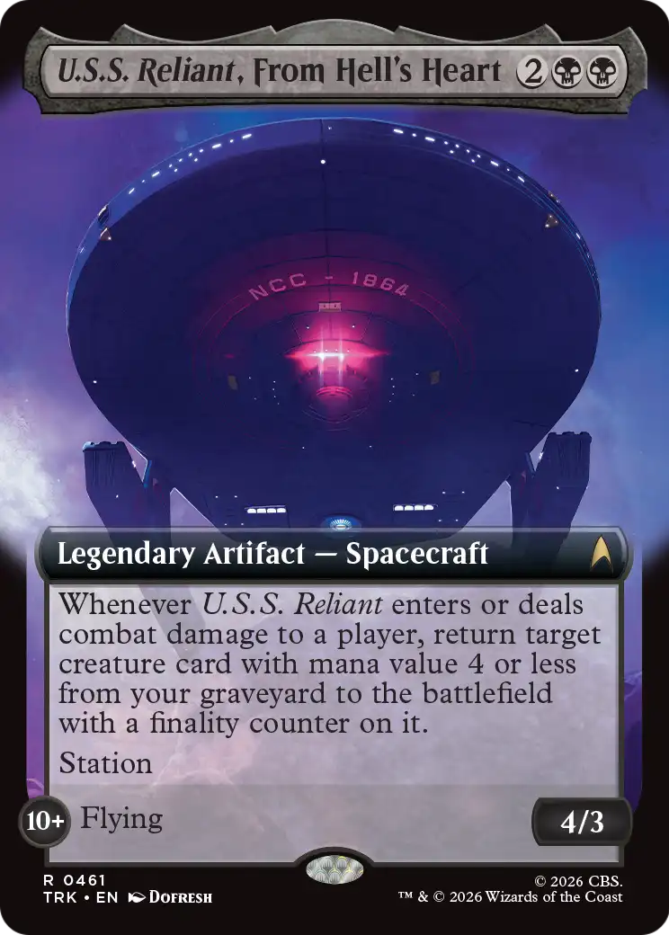 U.S.S. Reliant, From Hell's Heart (Extended Art) [Star Trek] | Lots Moore NSW