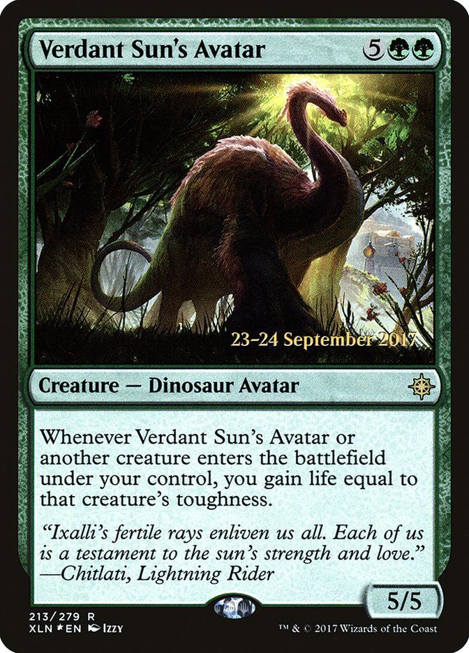 Verdant Sun's Avatar [Ixalan Prerelease Promos] | Lots Moore NSW