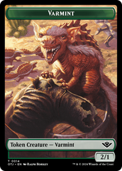 Treasure // Varmint Double-Sided Token [Outlaws of Thunder Junction Tokens] | Lots Moore NSW