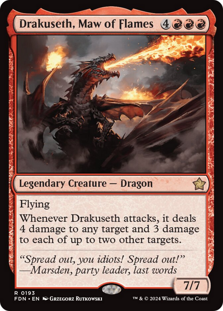 Drakuseth, Maw of Flames [Foundations] | Lots Moore NSW