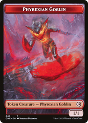 Phyrexian Goblin // Cat Double-Sided Token [Phyrexia: All Will Be One Tokens] | Lots Moore NSW