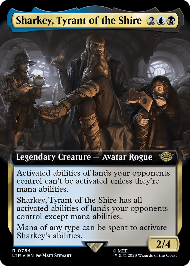 Sharkey, Tyrant of the Shire (Extended Art) (Surge Foil) [The Lord of the Rings: Tales of Middle-Earth] | Lots Moore NSW