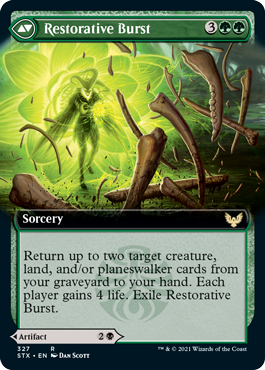 Pestilent Cauldron // Restorative Burst (Extended Art) [Strixhaven: School of Mages] | Lots Moore NSW