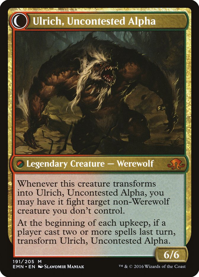 Ulrich of the Krallenhorde // Ulrich, Uncontested Alpha [Eldritch Moon] | Lots Moore NSW