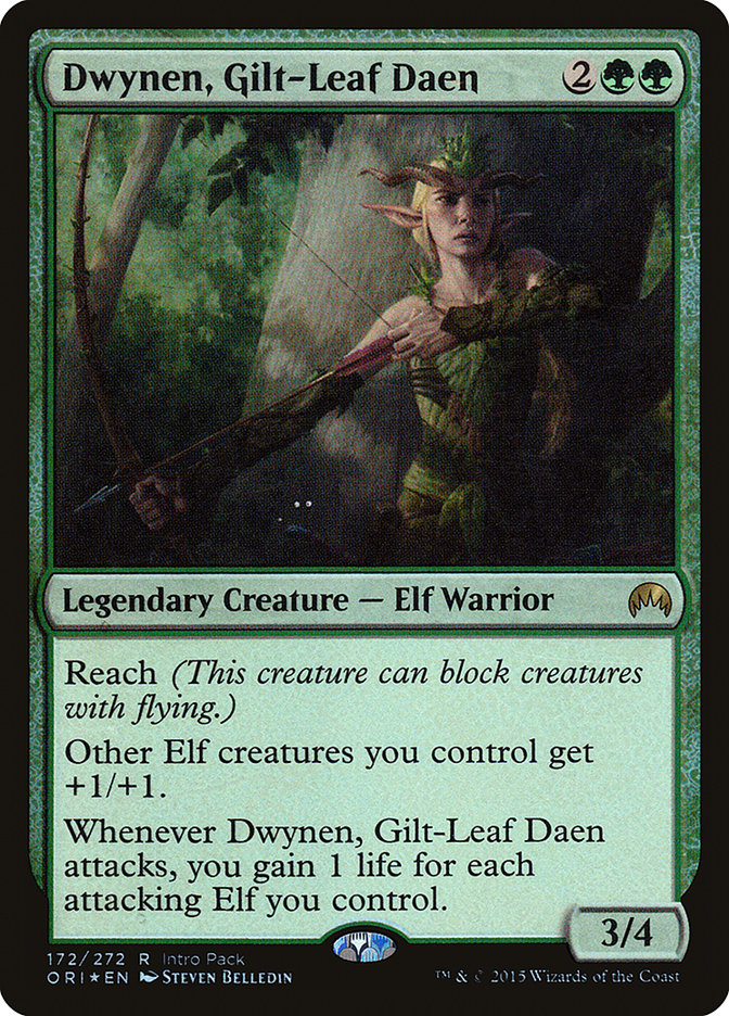 Dwynen, Gilt-Leaf Daen (Intro Pack) [Magic Origins Promos] | Lots Moore NSW