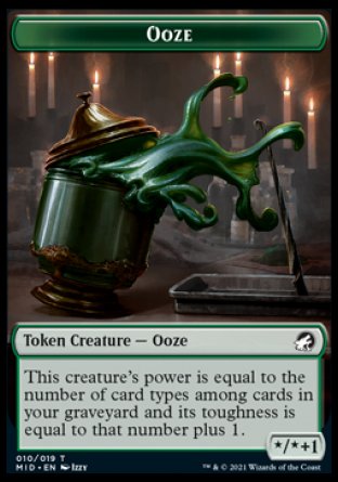Human // Ooze Double-Sided Token [Innistrad: Midnight Hunt Tokens] | Lots Moore NSW