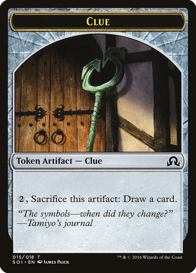 Clue Token (015/018) [Shadows over Innistrad Tokens] | Lots Moore NSW