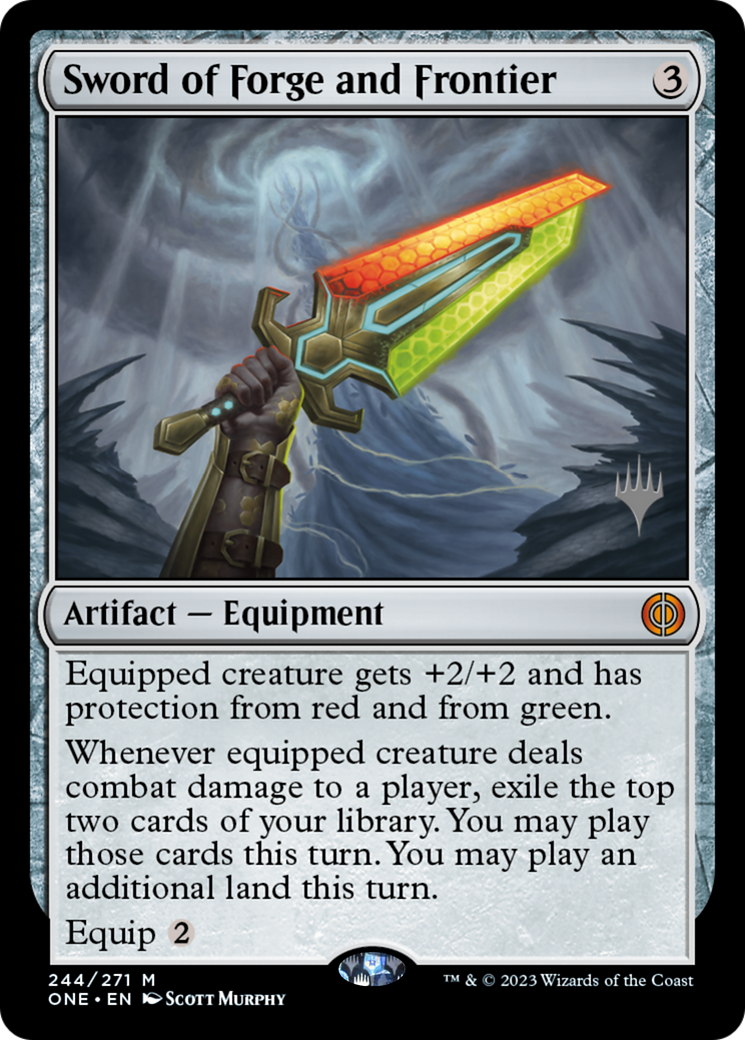 Sword of Forge and Frontier (Promo Pack) [Phyrexia: All Will Be One Promos] | Lots Moore NSW