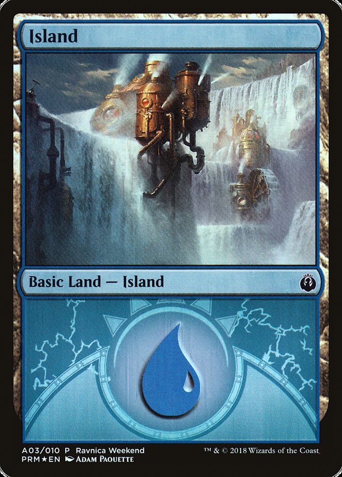 Island (A03) [Ravnica Allegiance Ravnica Weekend] | Lots Moore NSW