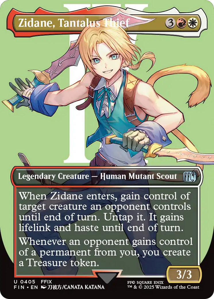 Zidane, Tantalus Thief (Borderless) [FINAL FANTASY] | Lots Moore NSW