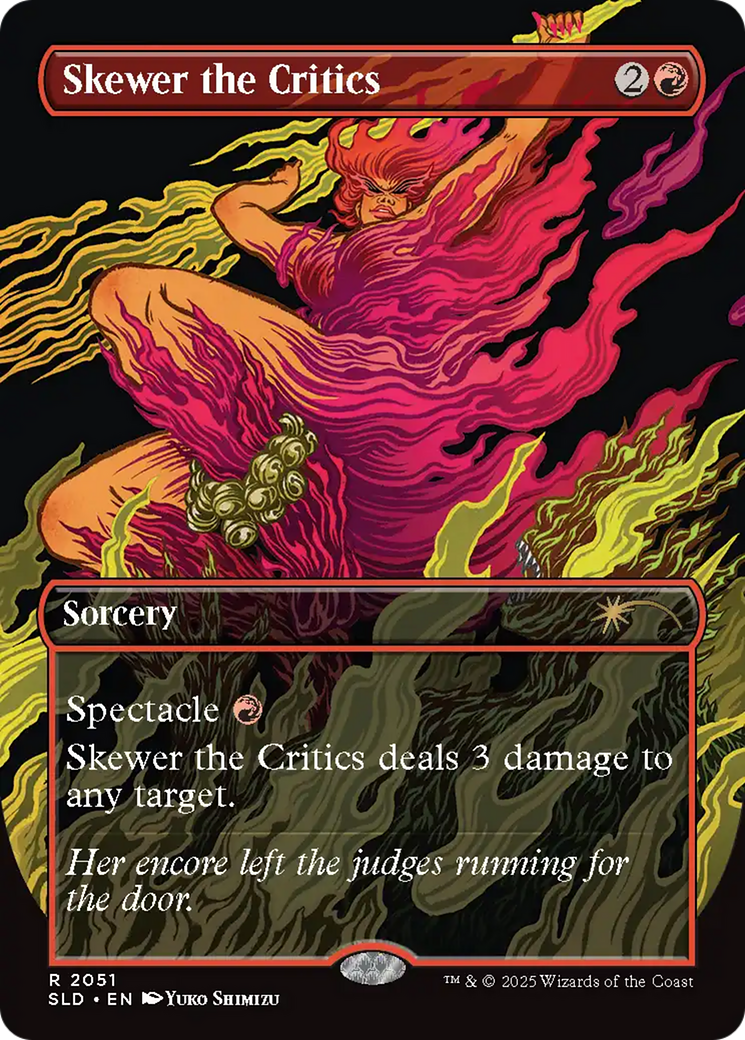 Skewer the Critics (2051) (Rainbow Foil) [Secret Lair Drop Series] | Lots Moore NSW