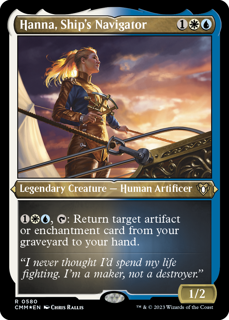 Hanna, Ship's Navigator (Foil Etched) [Commander Masters] | Lots Moore NSW