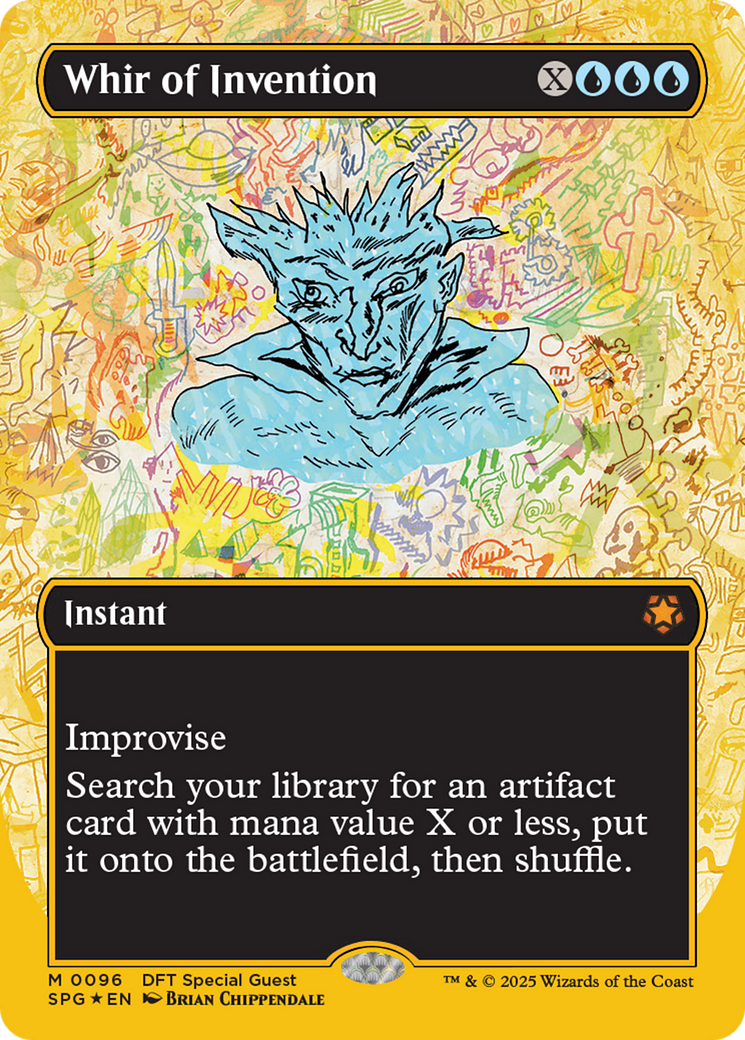 Whir of Invention (Borderless) (First-Place Foil) [Aetherdrift Special Guests] | Lots Moore NSW