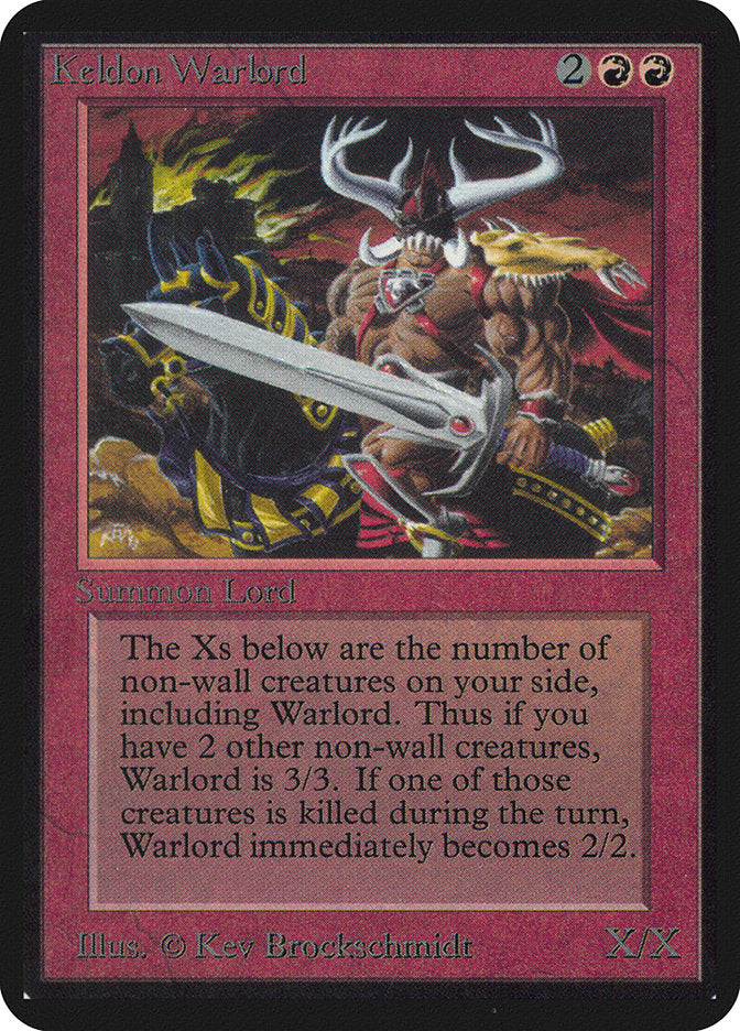 Keldon Warlord [Alpha Edition] | Lots Moore NSW
