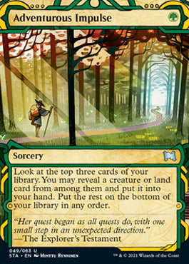 Adventurous Impulse (Foil Etched) [Strixhaven: School of Mages Mystical Archive] | Lots Moore NSW