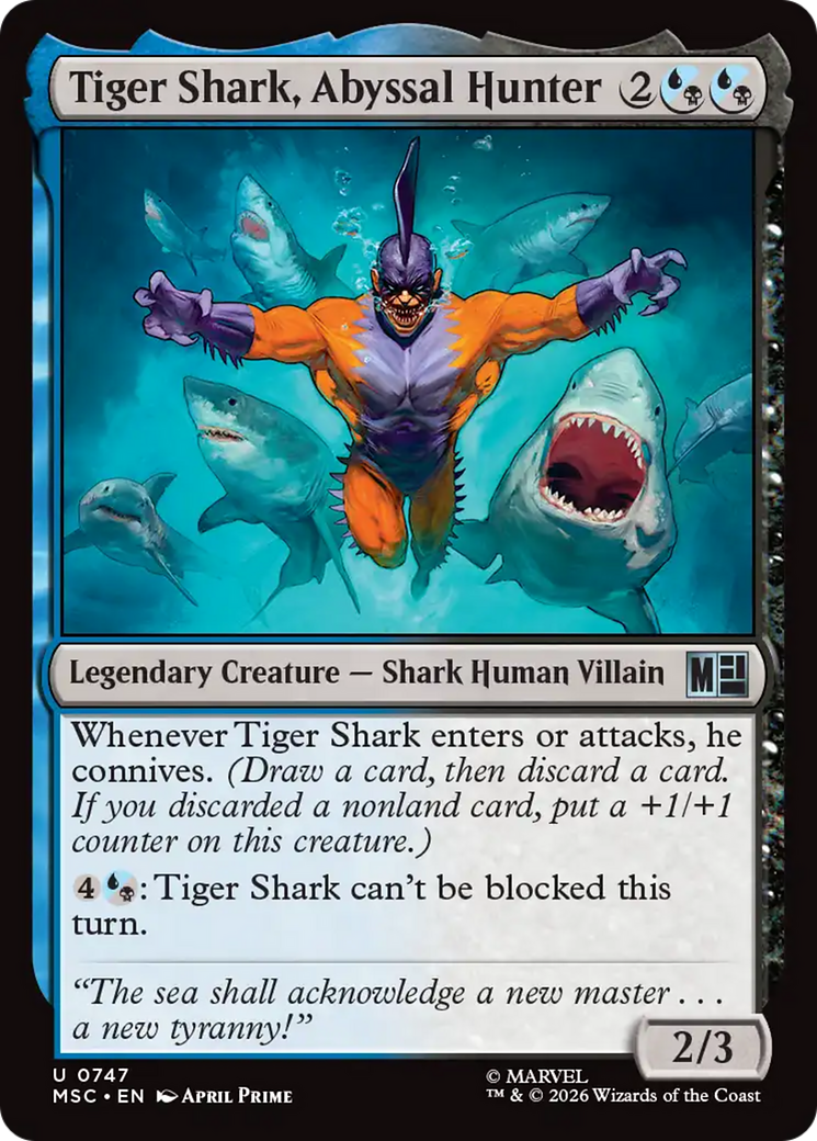 Tiger Shark, Abyssal Hunter [Marvel Super Heroes Commander] | Lots Moore NSW
