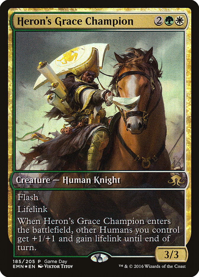 Heron's Grace Champion (Game Day) [Eldritch Moon Promos] | Lots Moore NSW