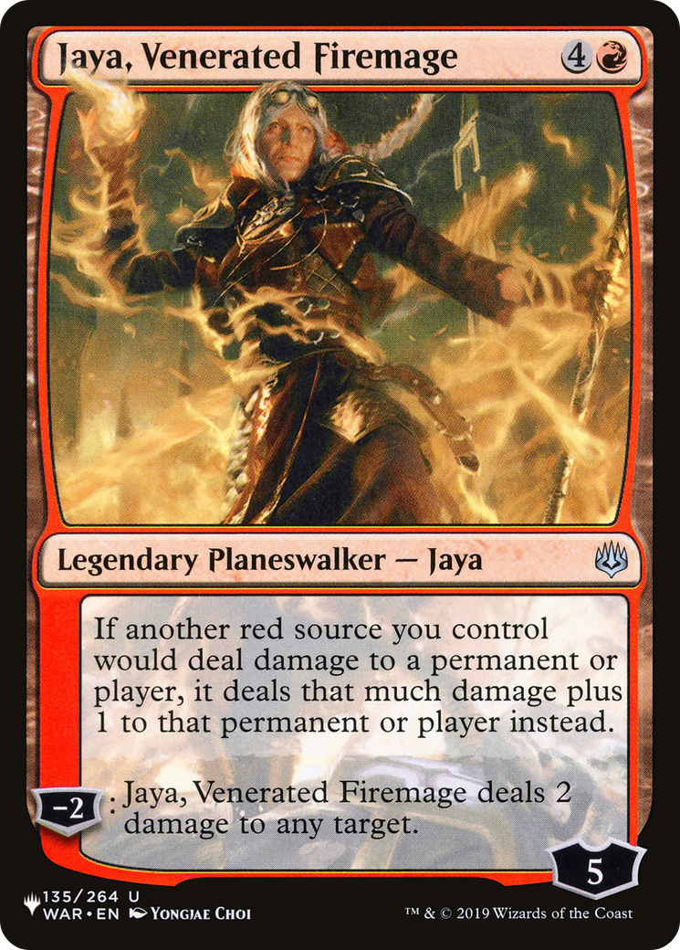 Jaya, Venerated Firemage [The List Reprints] | Lots Moore NSW