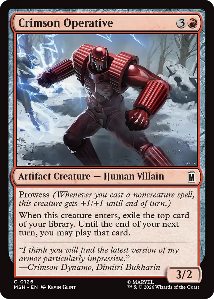 Crimson Operative [Marvel Super Heroes] | Lots Moore NSW
