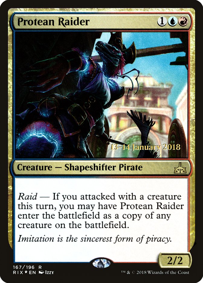 Protean Raider [Rivals of Ixalan Prerelease Promos] | Lots Moore NSW