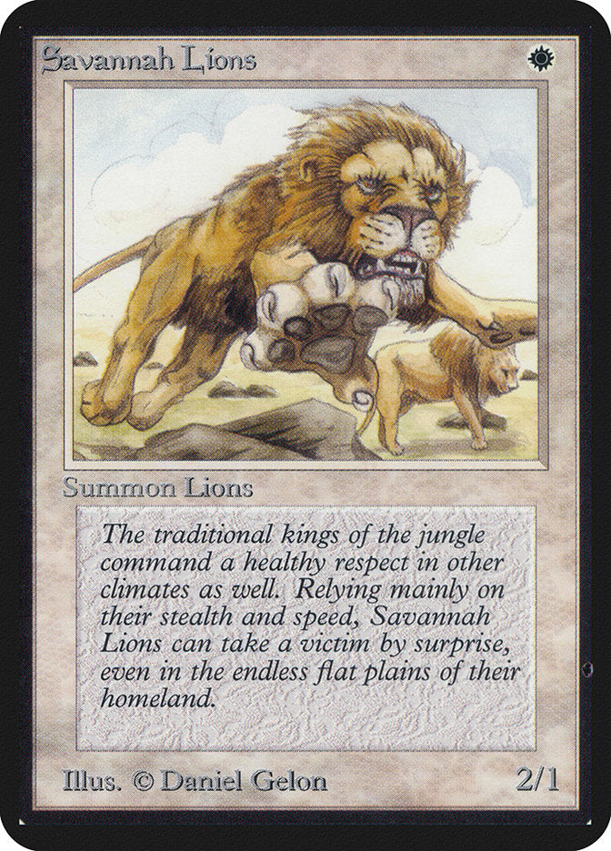 Savannah Lions [Alpha Edition] | Lots Moore NSW