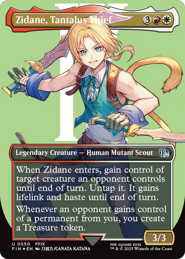 Zidane, Tantalus Thief (Borderless) (Surge Foil) [FINAL FANTASY] | Lots Moore NSW