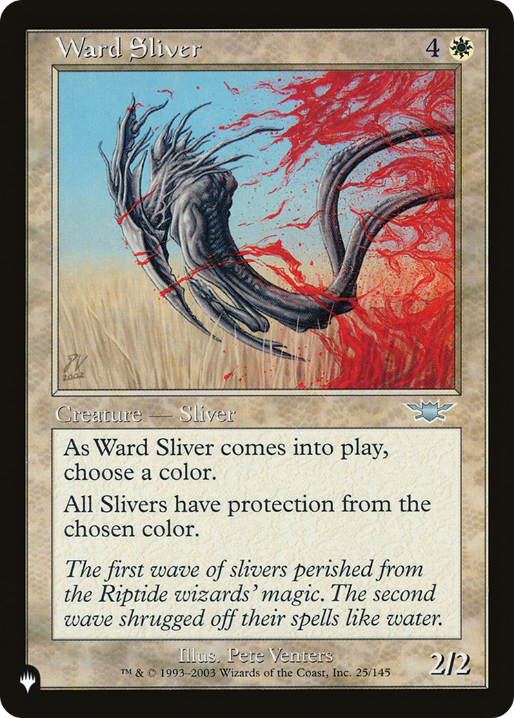 Ward Sliver [The List Reprints] | Lots Moore NSW