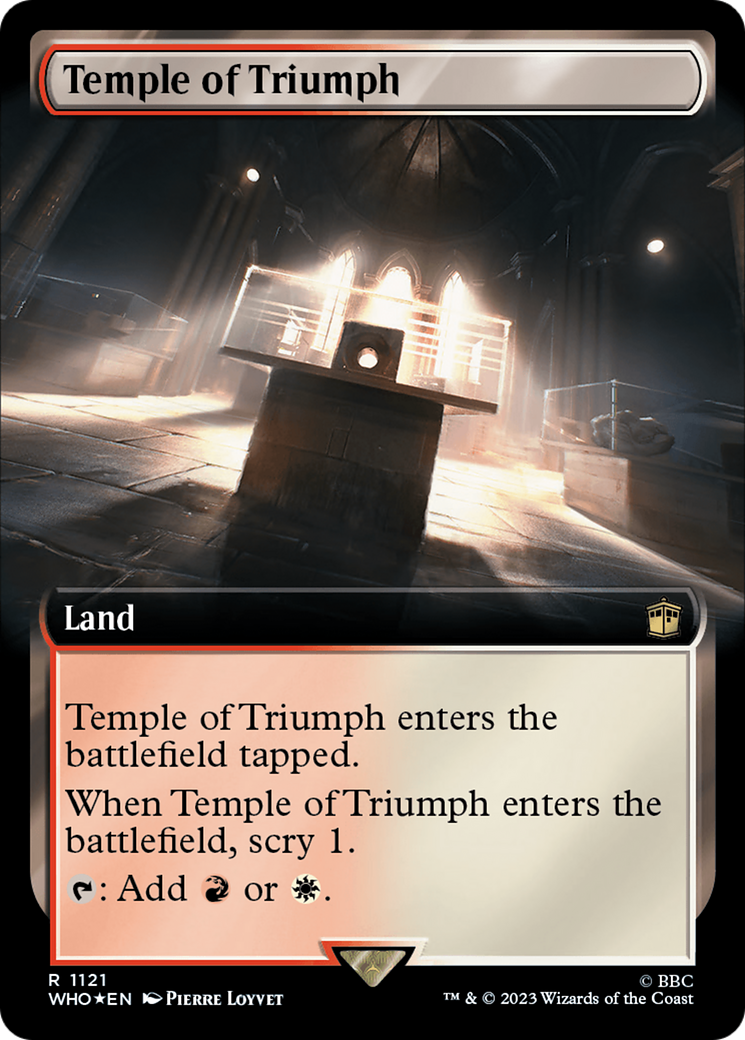 Temple of Triumph (Extended Art) (Surge Foil) [Doctor Who] | Lots Moore NSW