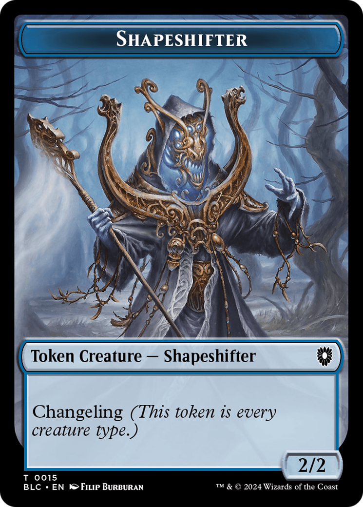 Pest // Shapeshifter Double-Sided Token [Bloomburrow Commander Tokens] | Lots Moore NSW