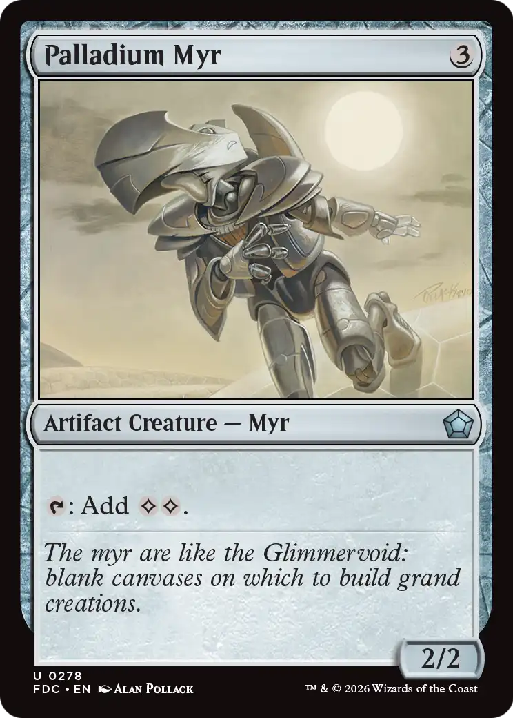 Palladium Myr [Foundations Commander] | Lots Moore NSW