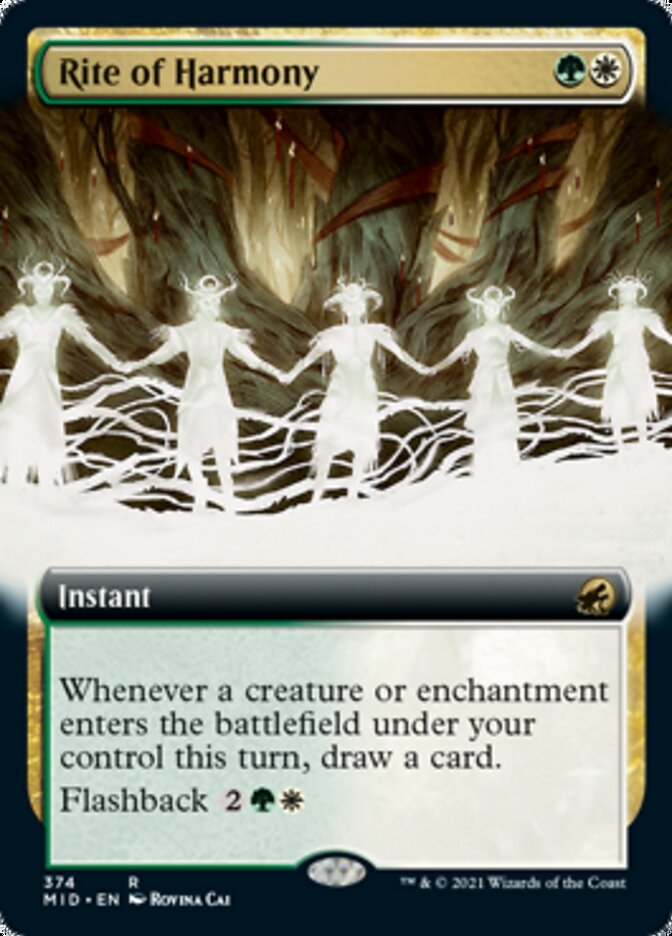 Rite of Harmony (Extended Art) [Innistrad: Midnight Hunt] | Lots Moore NSW