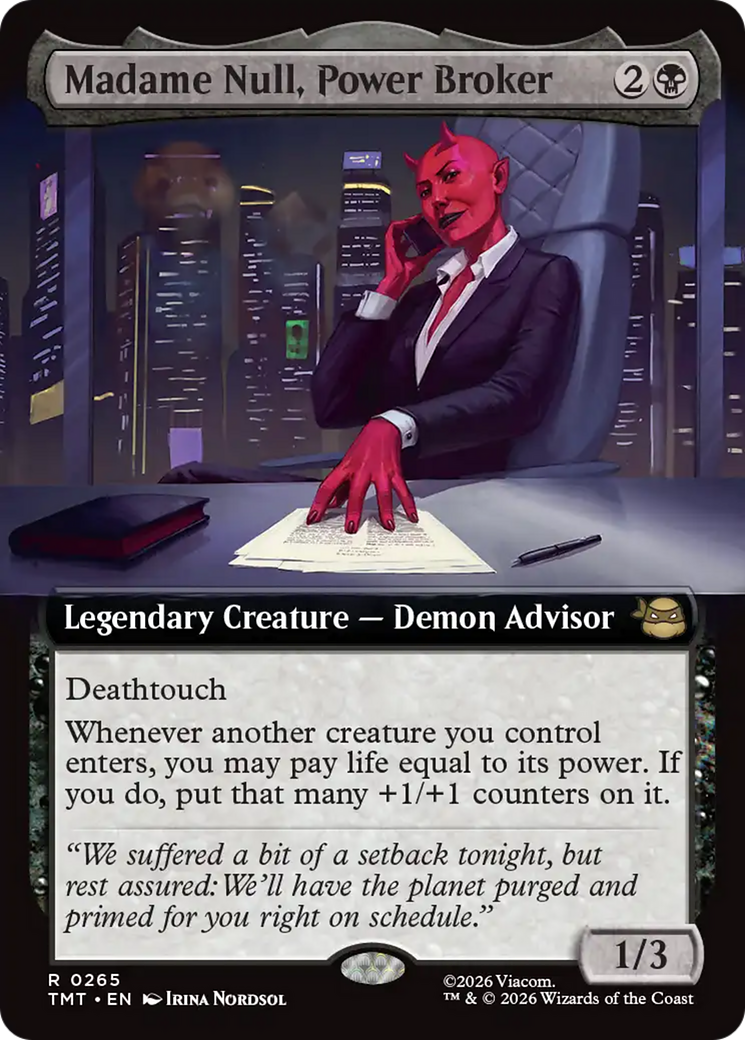 Madame Null, Power Broker (Extended Art) [Teenage Mutant Ninja Turtles] | Lots Moore NSW