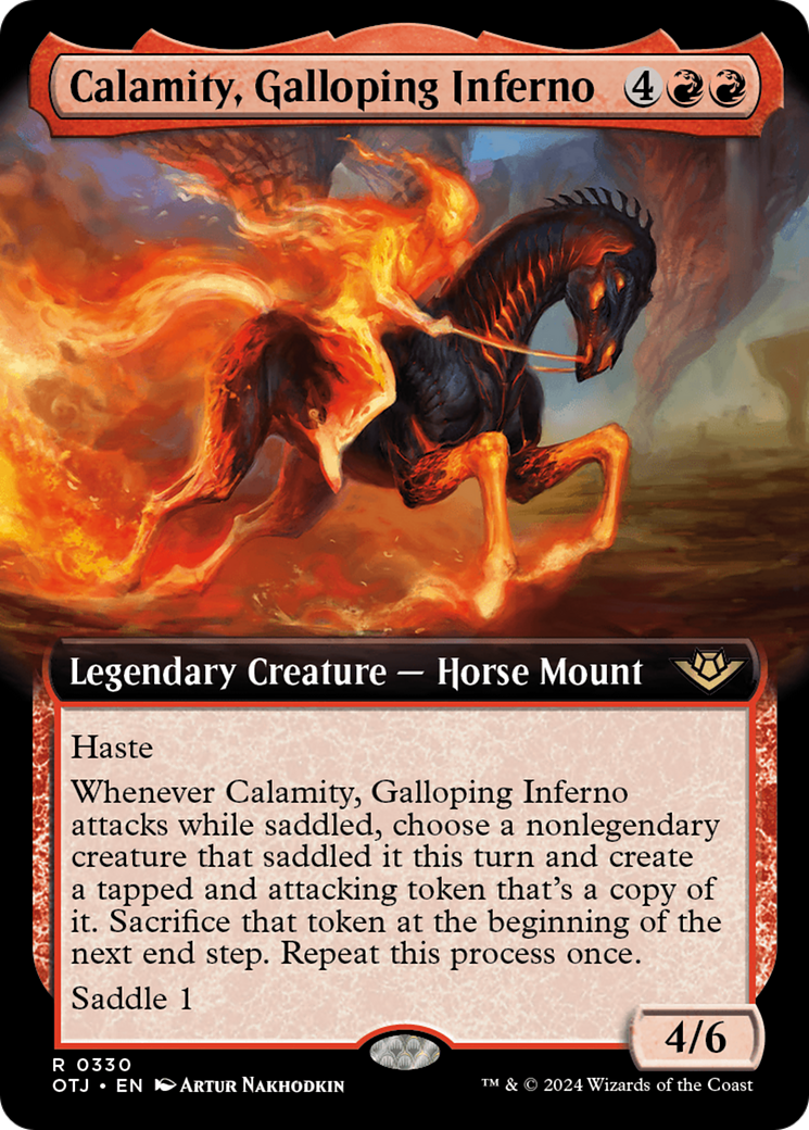 Calamity, Galloping Inferno (Extended Art) [Outlaws of Thunder Junction] | Lots Moore NSW