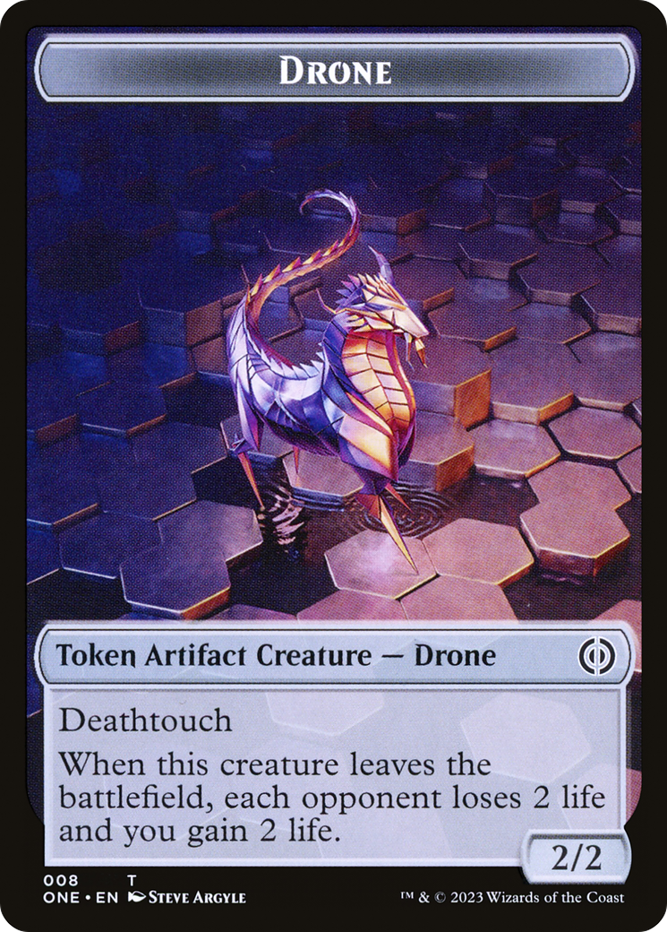 Phyrexian Goblin // Drone Double-Sided Token [Phyrexia: All Will Be One Tokens] | Lots Moore NSW