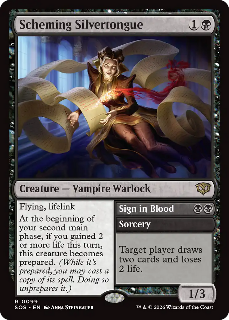 Scheming Silvertongue [Secrets of Strixhaven] Magic: The Gathering | Lots Moore NSW