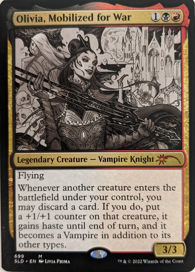Olivia, Mobilized for War (Sketch) [Secret Lair Drop Promos] | Lots Moore NSW