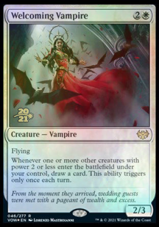 Welcoming Vampire [Innistrad: Crimson Vow Prerelease Promos] | Lots Moore NSW