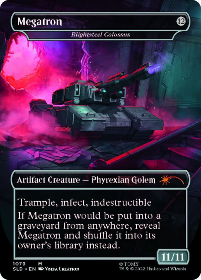Blightsteel Colossus - Megatron (Borderless) [Secret Lair Drop Series] | Lots Moore NSW
