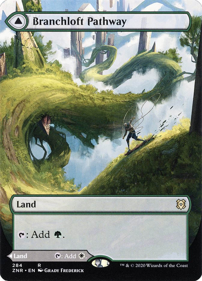 Branchloft Pathway // Boulderloft Pathway (Borderless Alternate Art) [Zendikar Rising] | Lots Moore NSW