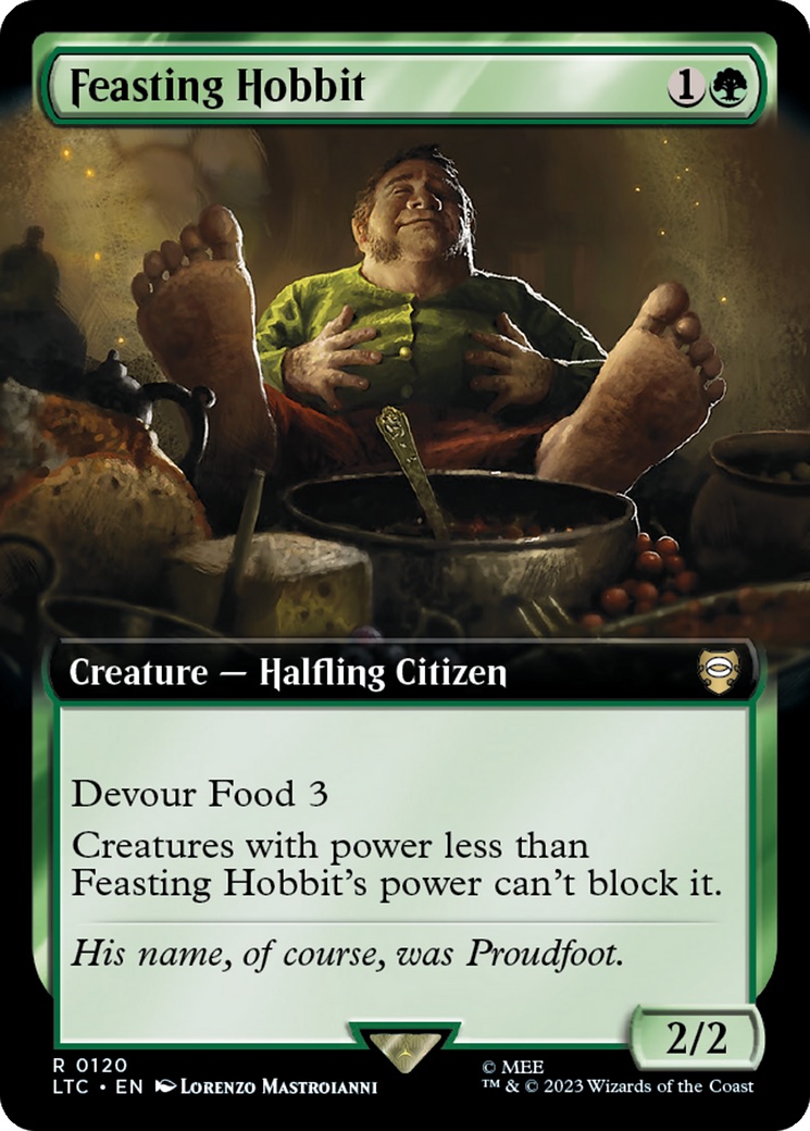 Feasting Hobbit (Extended Art) [The Lord of the Rings: Tales of Middle-Earth Commander] | Lots Moore NSW