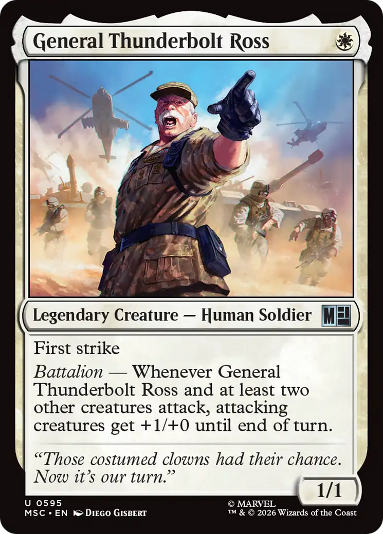 General Thunderbolt Ross [Marvel Super Heroes Commander] | Lots Moore NSW