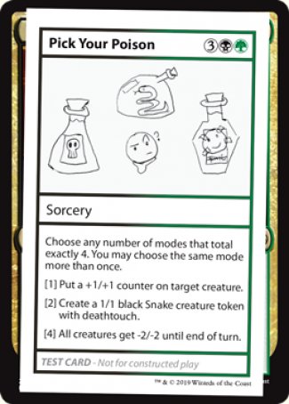 Pick Your Poison (2021 Edition) [Mystery Booster Playtest Cards] | Lots Moore NSW