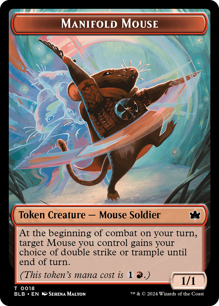 Manifold Mouse Token [Bloomburrow Tokens] | Lots Moore NSW