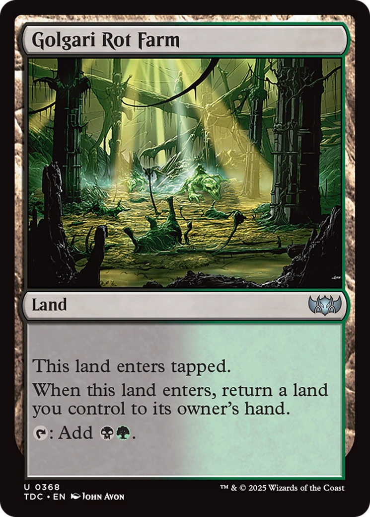 Golgari Rot Farm [Tarkir: Dragonstorm Commander] | Lots Moore NSW
