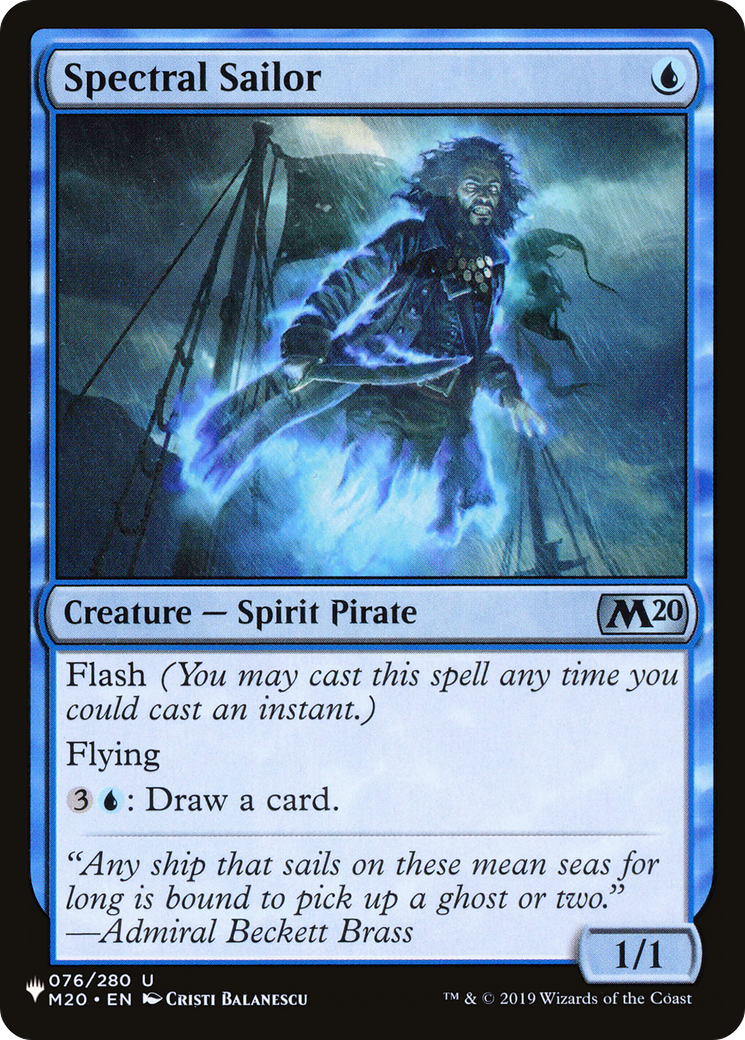 Spectral Sailor [The List] | Lots Moore NSW